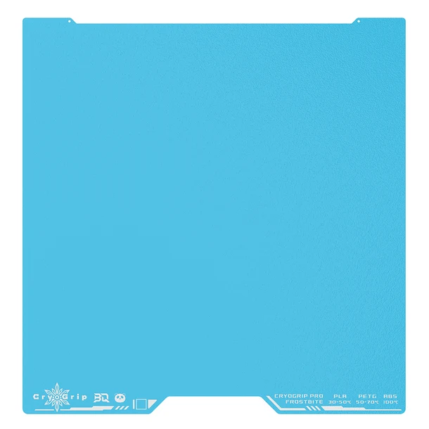 BIQU CryoGrip Pro build plate, 330x320mm, Frostbite Standard Blue