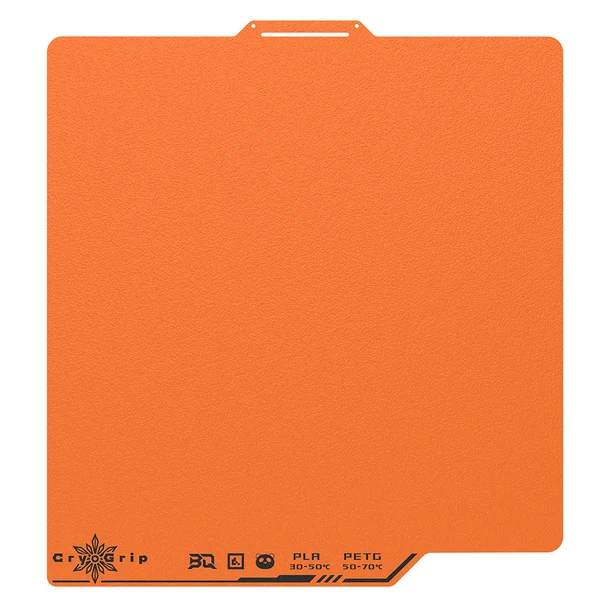 BIQU CryoGrip Pro build plate, 256x256mm, Frostbite Matte Orange