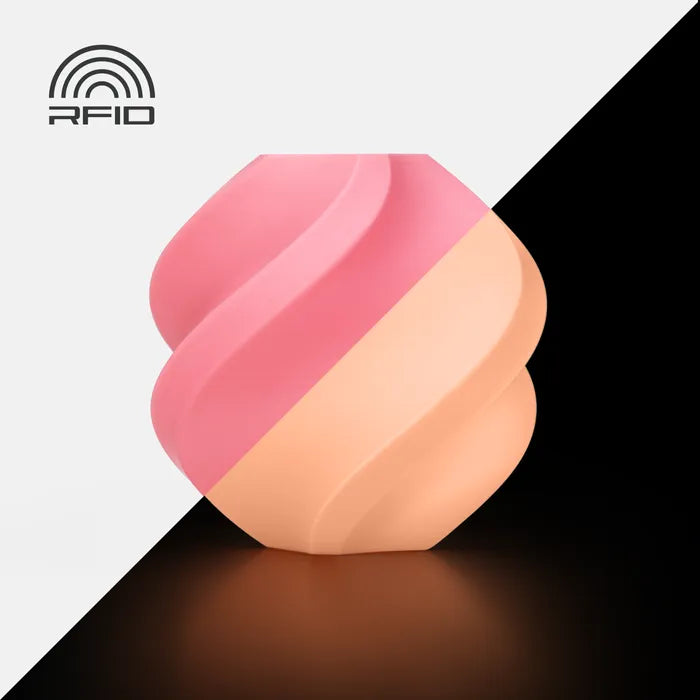 Bambu Lab PLA Glow filament - Glow Pink