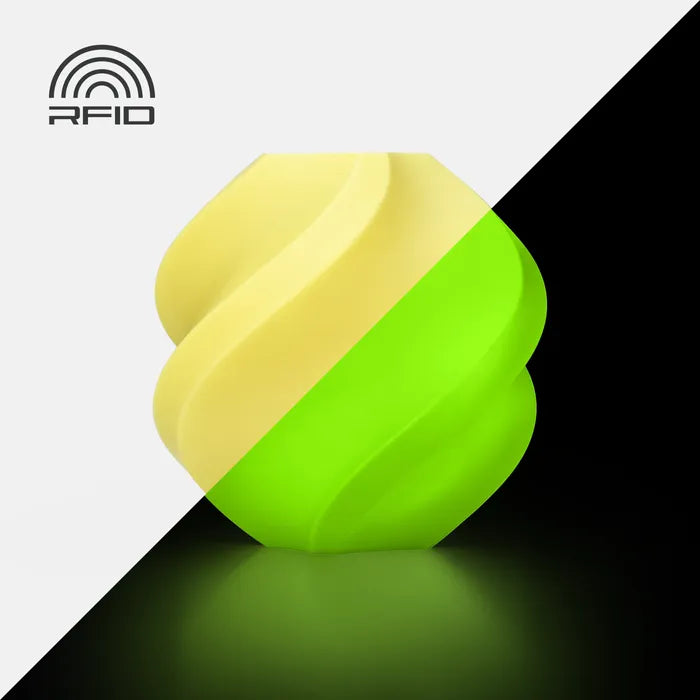 Bambu Lab PLA Glow filament - Glow Yellow