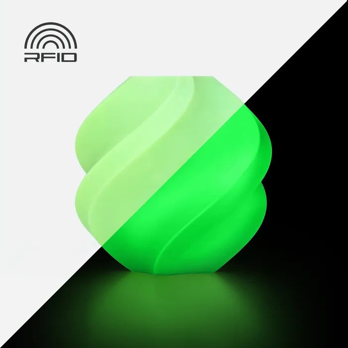 Bambu Lab PLA Glow filament - Glow Green