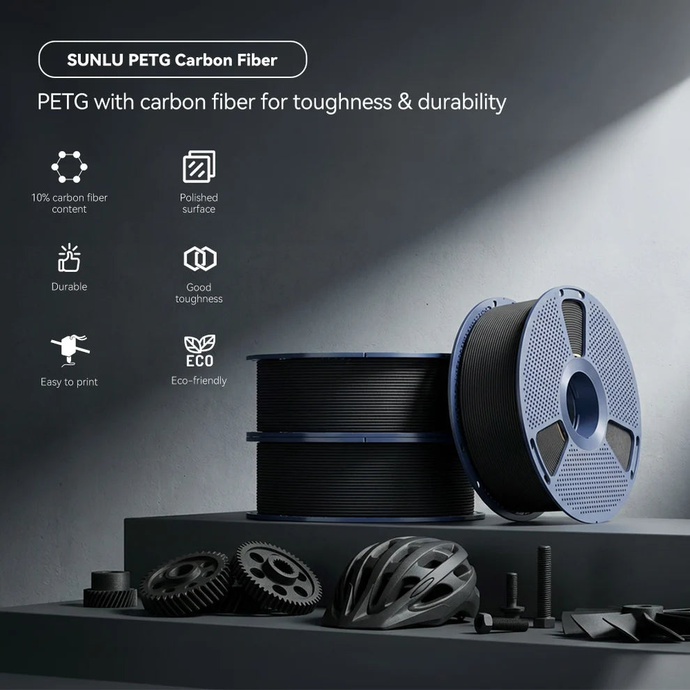 Sunlu PETG-CF carbon fibre reinforced PETG filament 1.75mm 1kg