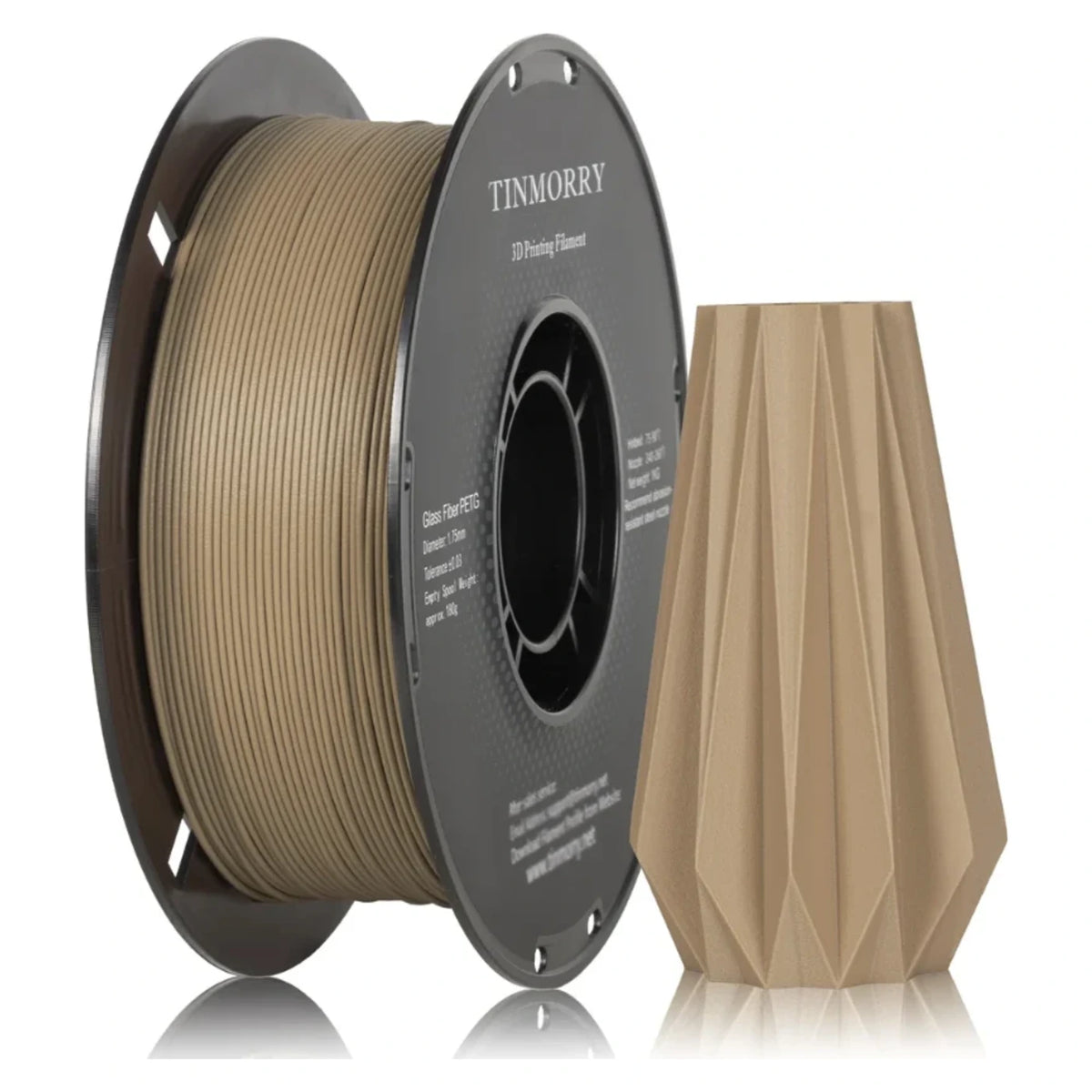 Tinmorry PETG-GF Frosted Apricot 1 kg spool