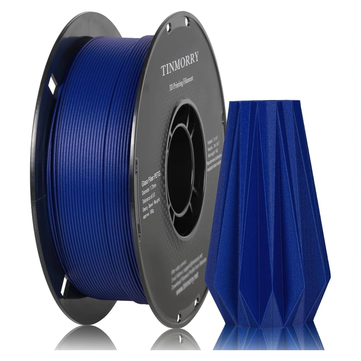Tinmorry PETG-GF Frosted Dark Blue 1 kg spool