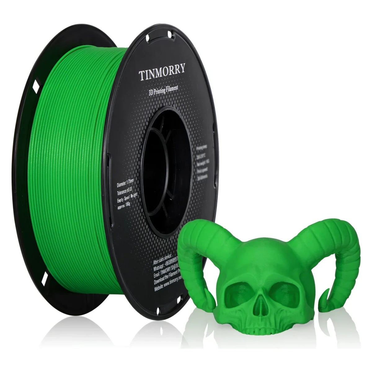 Tinmorry PETG-GF Frosted Green 1 kg spool