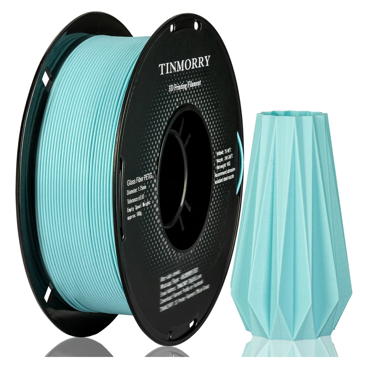Tinmorry PETG-GF Frosted Ice Blue 1 kg spool