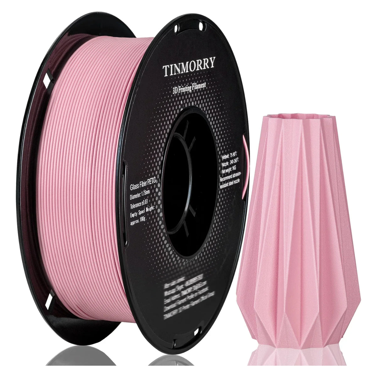 Tinmorry PETG-GF Frosted Sakura Pink 1 kg spool