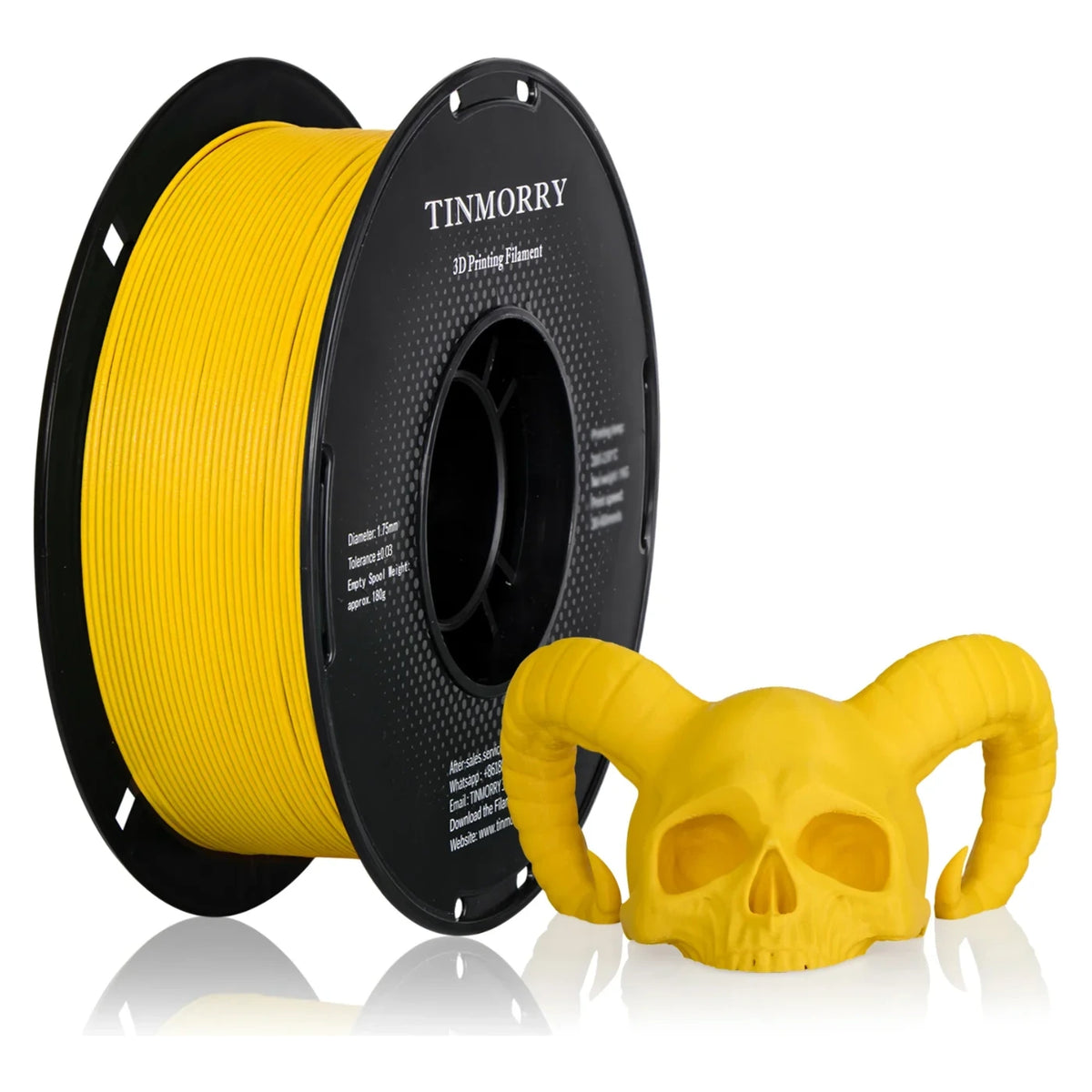 Tinmorry PETG-GF Frosted Carter Yellow 1 kg spool